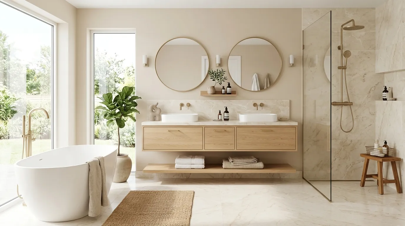 bathroom aesthetic Soft Color Palette