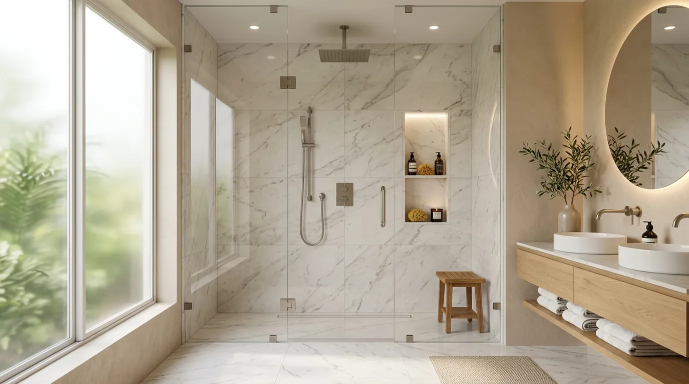 bathroom aesthetic Spa Shower Design
