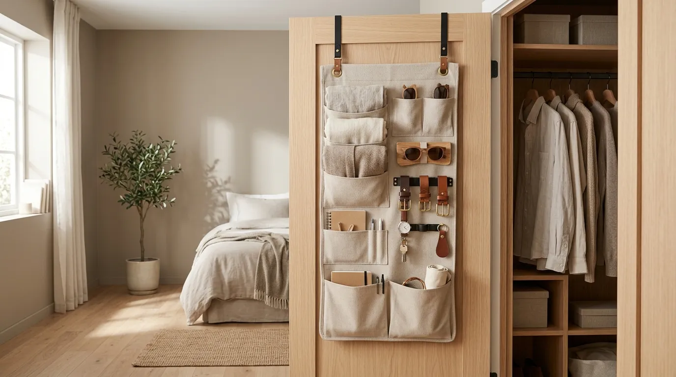 behind door storage ideas Hanging Organizer Panels
