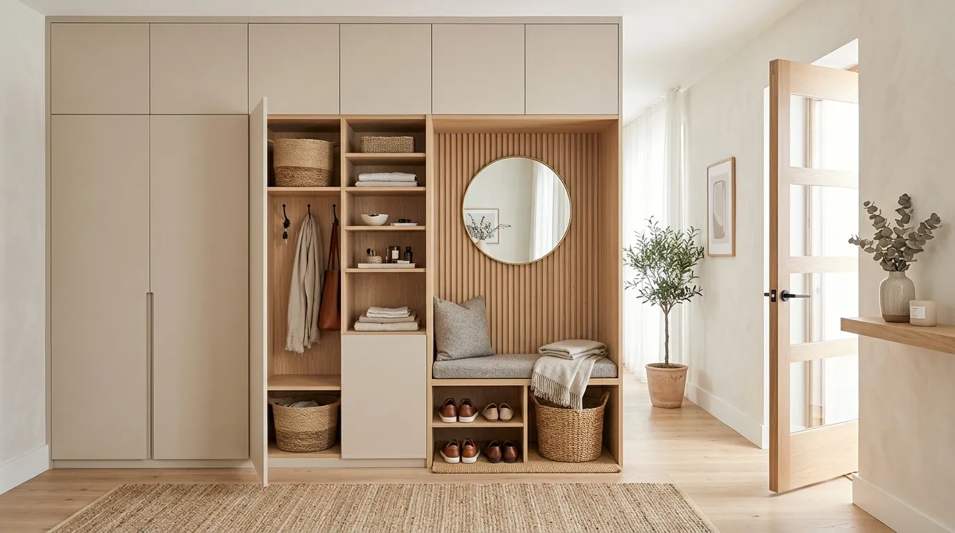 behind door storage ideas