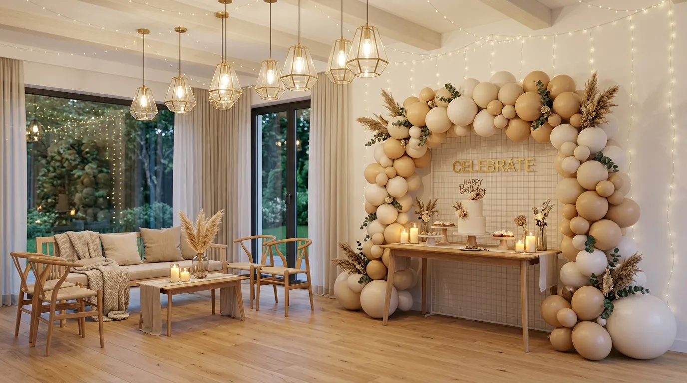 birthday decoration ideas Soft Ambient Lighting