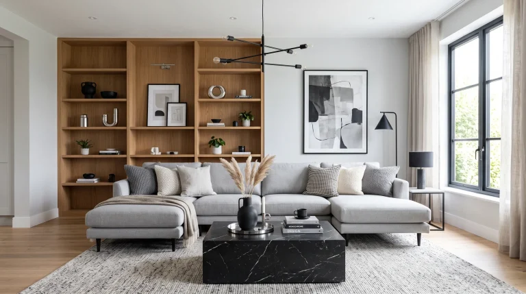 black and grey living room ideas