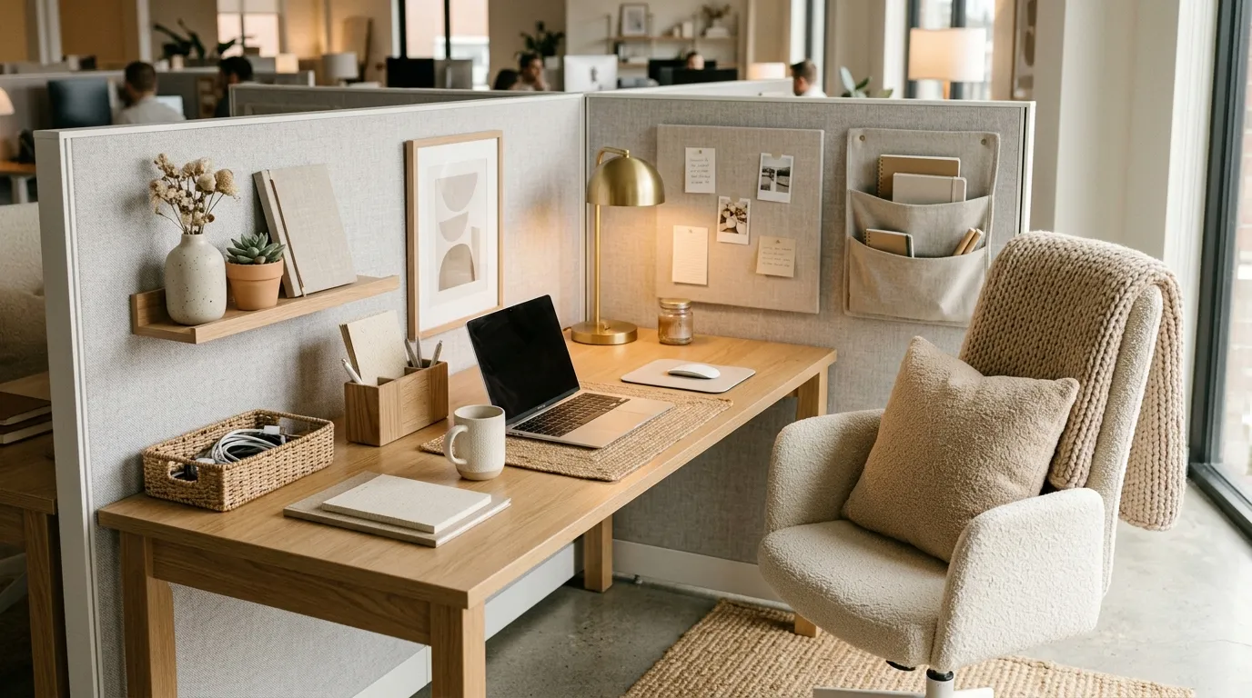 boho cubicle decor ideas