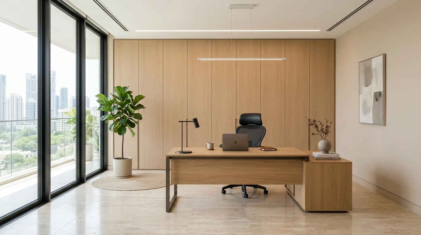 ceo office room luxury Hidden Storage Cabinets