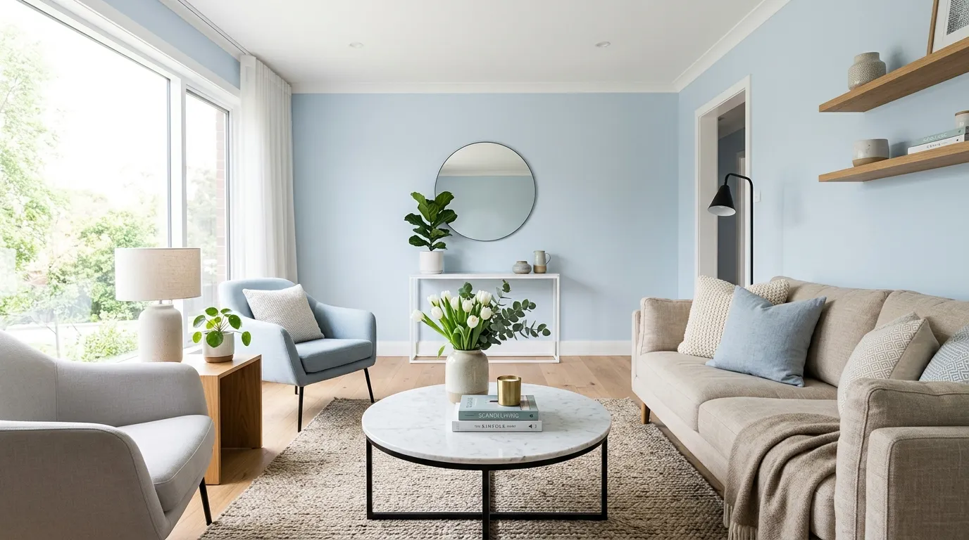 color psychology home decor Calming Blue Palette