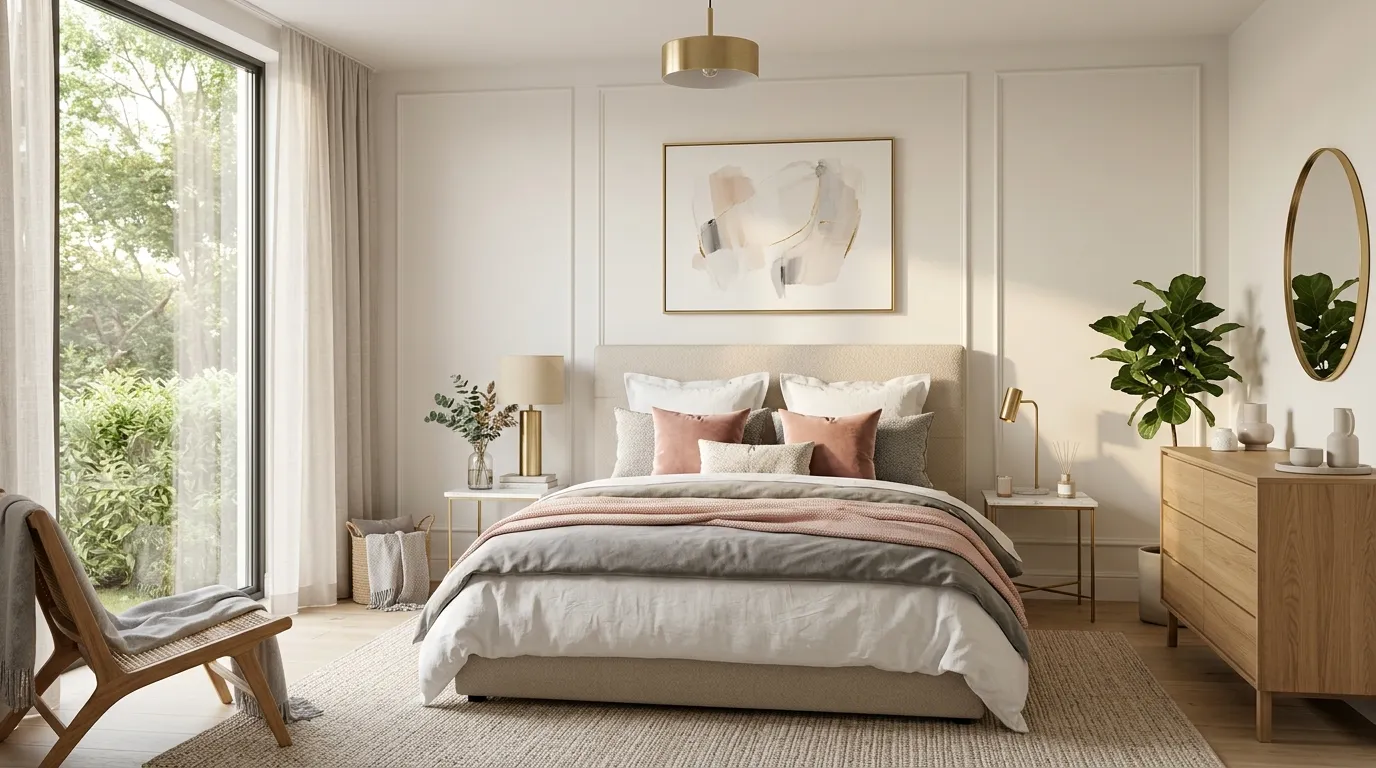 color psychology home decor Soft Pink Accents
