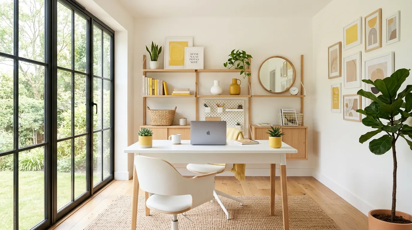 color psychology in office decor Creative Yellow Touches
