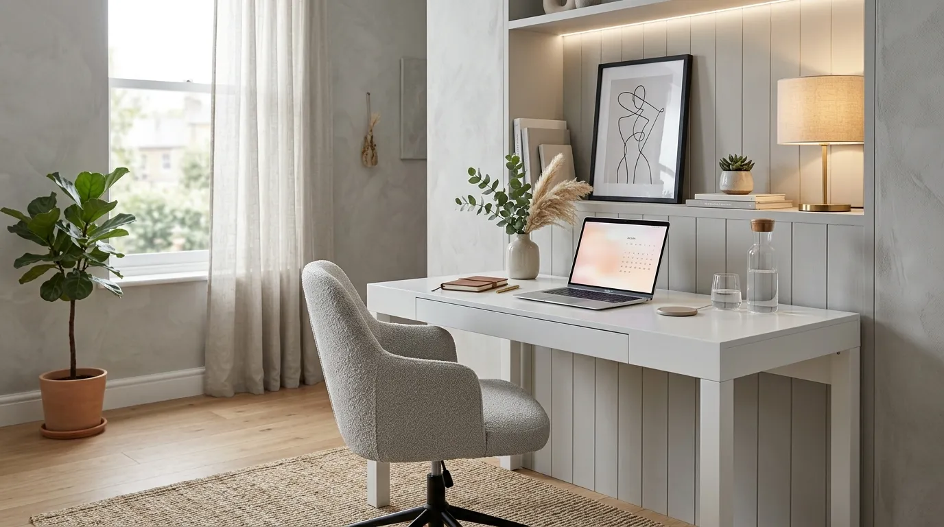 color psychology in office decor Soft Gray Harmony