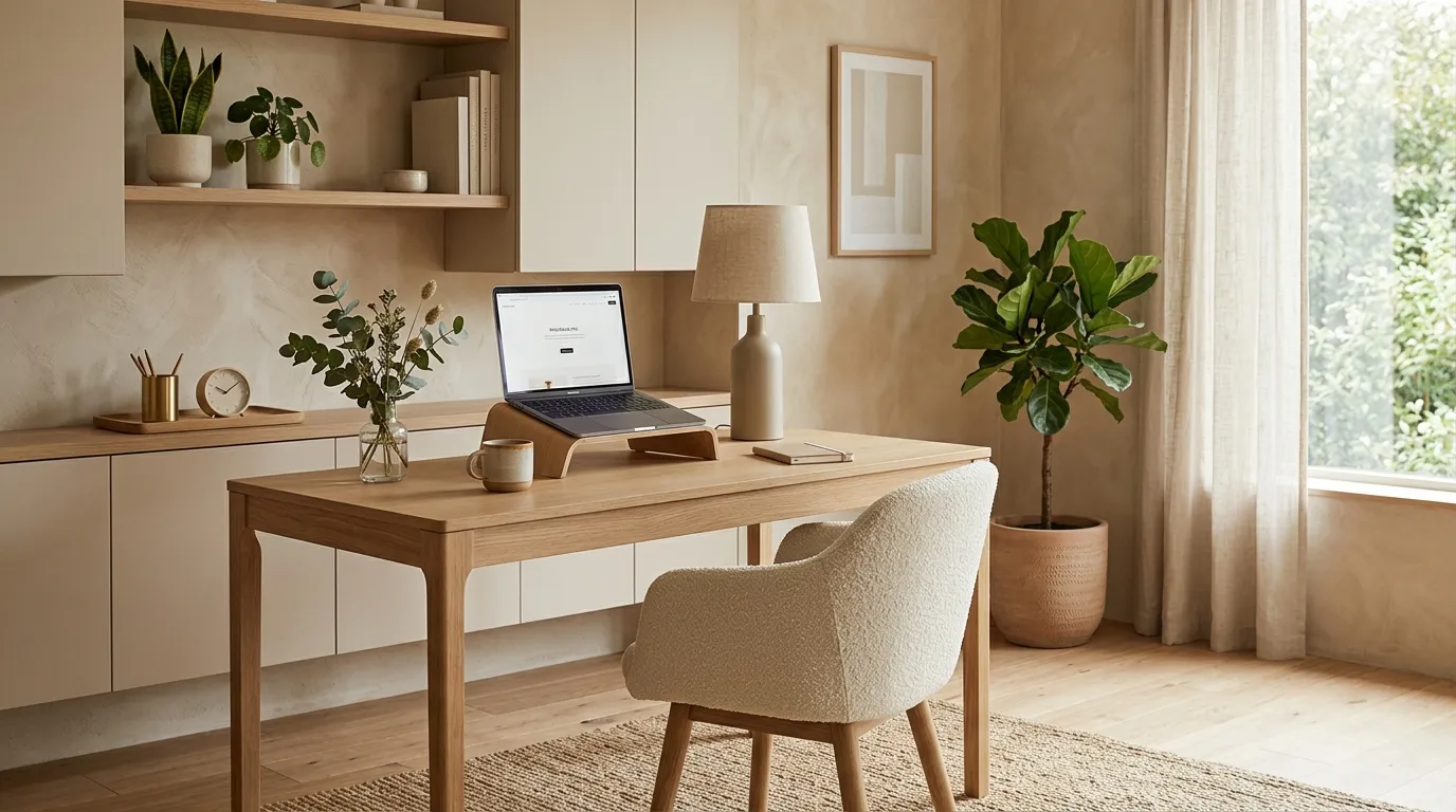 color psychology in office decor Warm Beige Balance