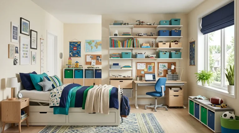 colorful boys room
