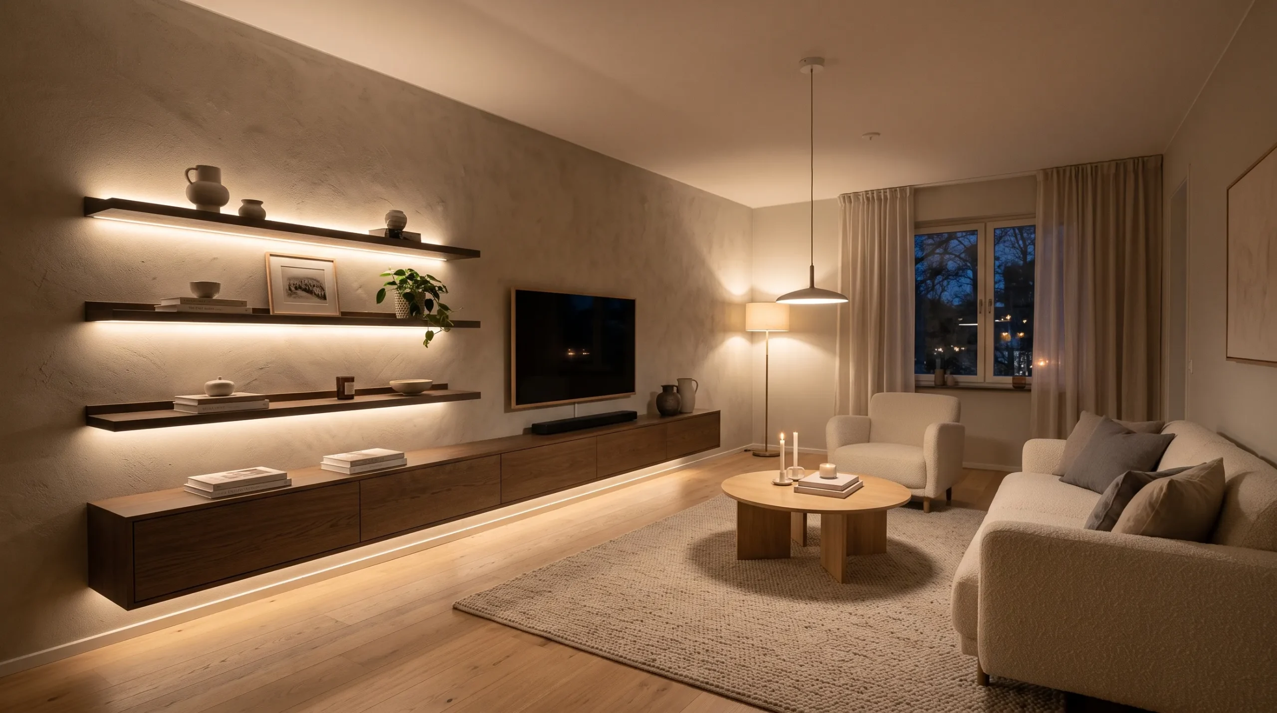 contemporary diy home decor ideas Ambient LED Lighting