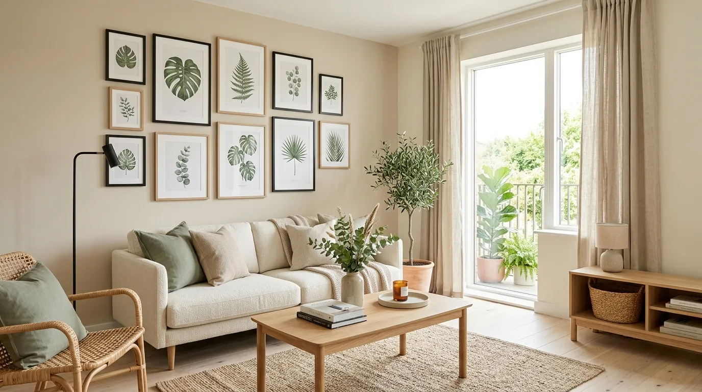 cottagecore living room ideas Botanical Gallery Wall