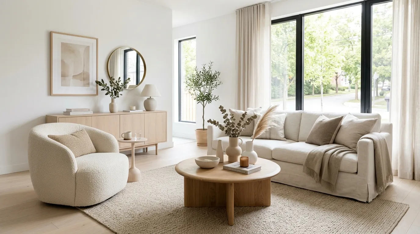 cottagecore living room ideas Linen Slipcovered Sofa