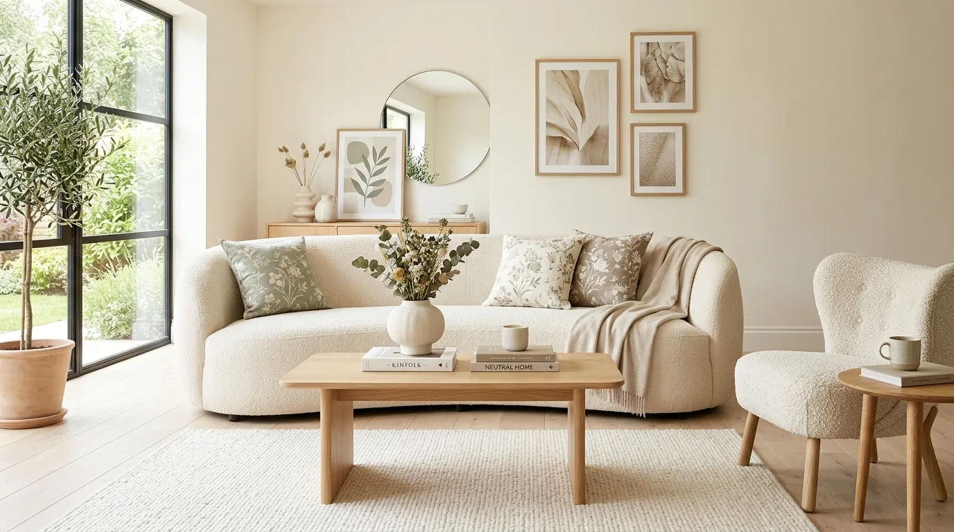 cottagecore living room ideas Soft Floral Cushions
