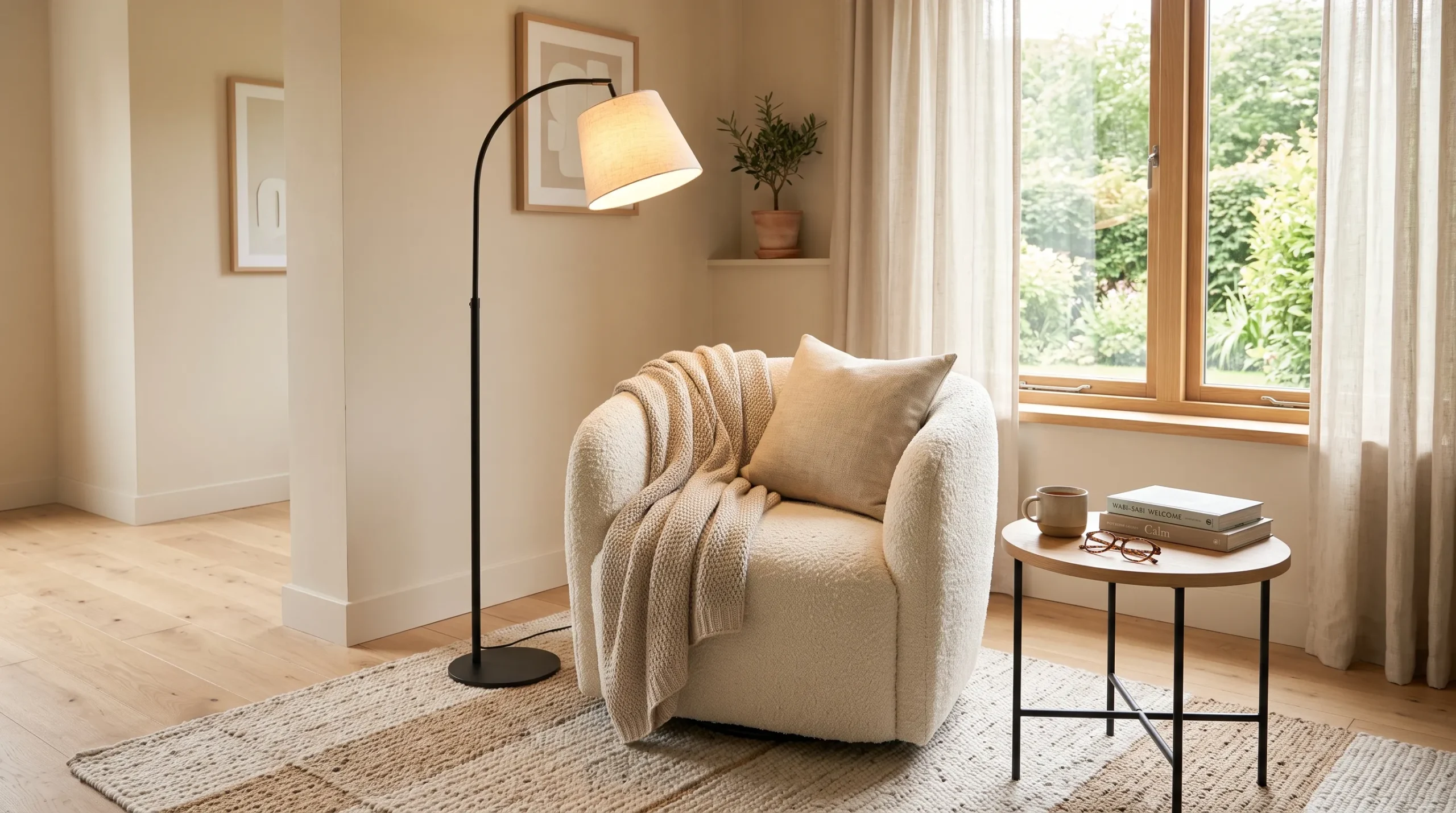 cozy corner ideas Warm Floor Lamp