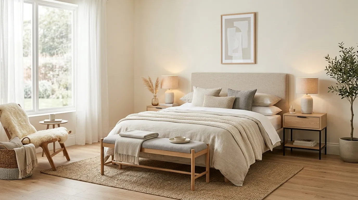 cozy guest room ideas Decorative Bench
