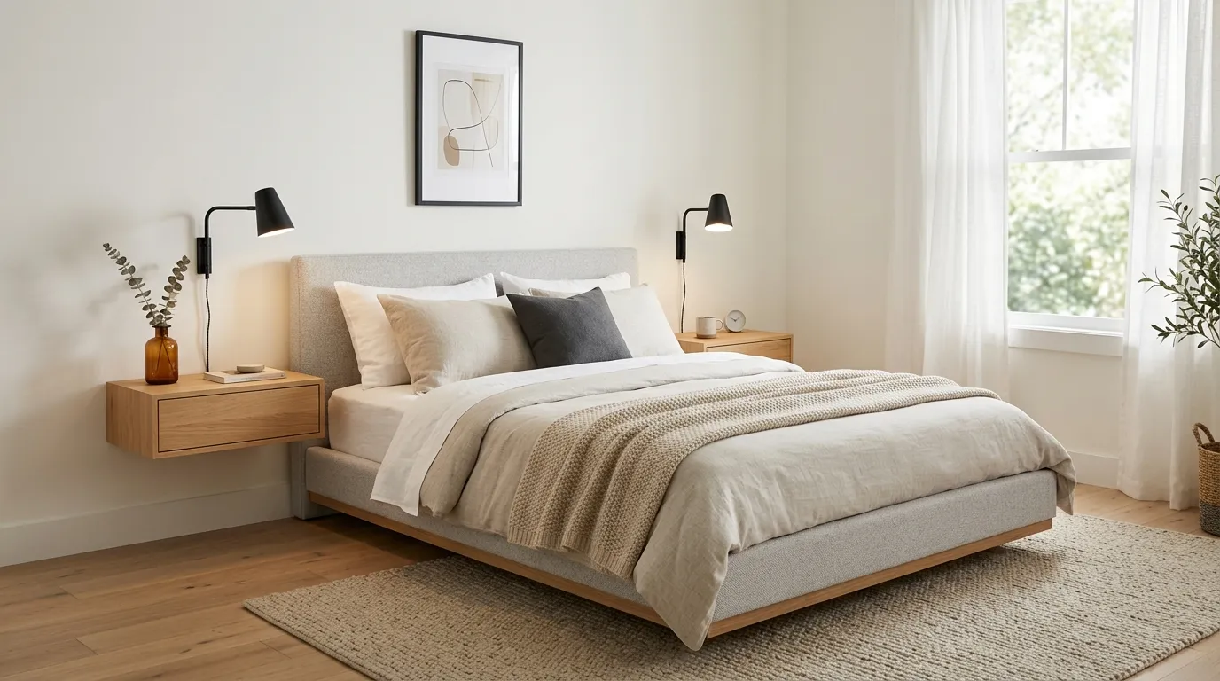 cozy guest room ideas Floating Nightstands