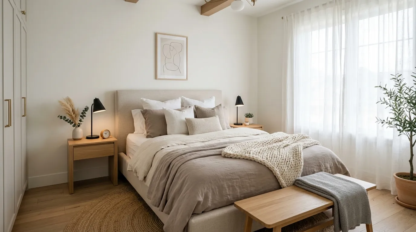 cozy guest room ideas Layered Bedding