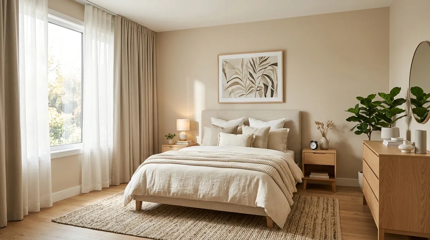 cozy guest room ideas Soft Window Treatments