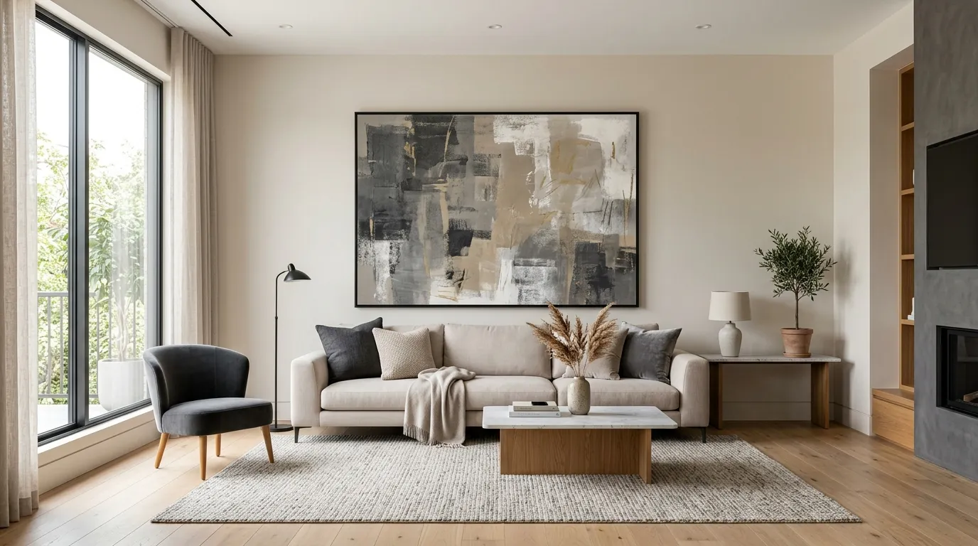 creative wall decor ideas Oversized Statement Art