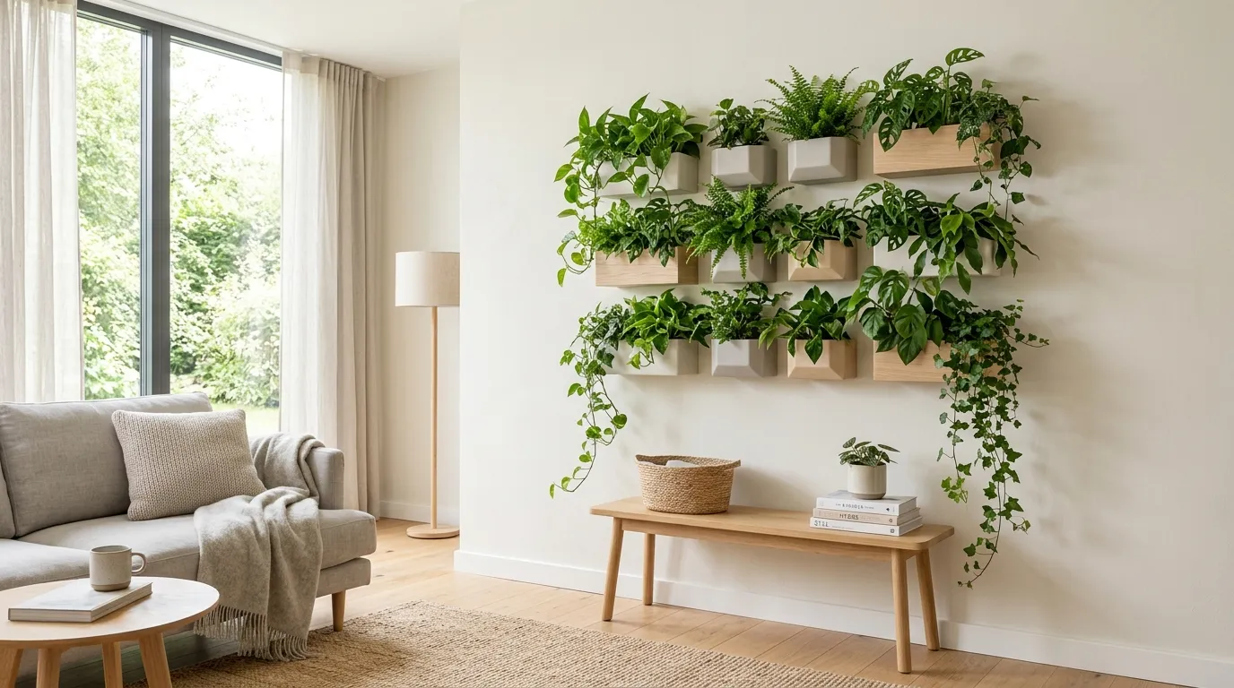 creative wall decor ideas Vertical Plant Displays