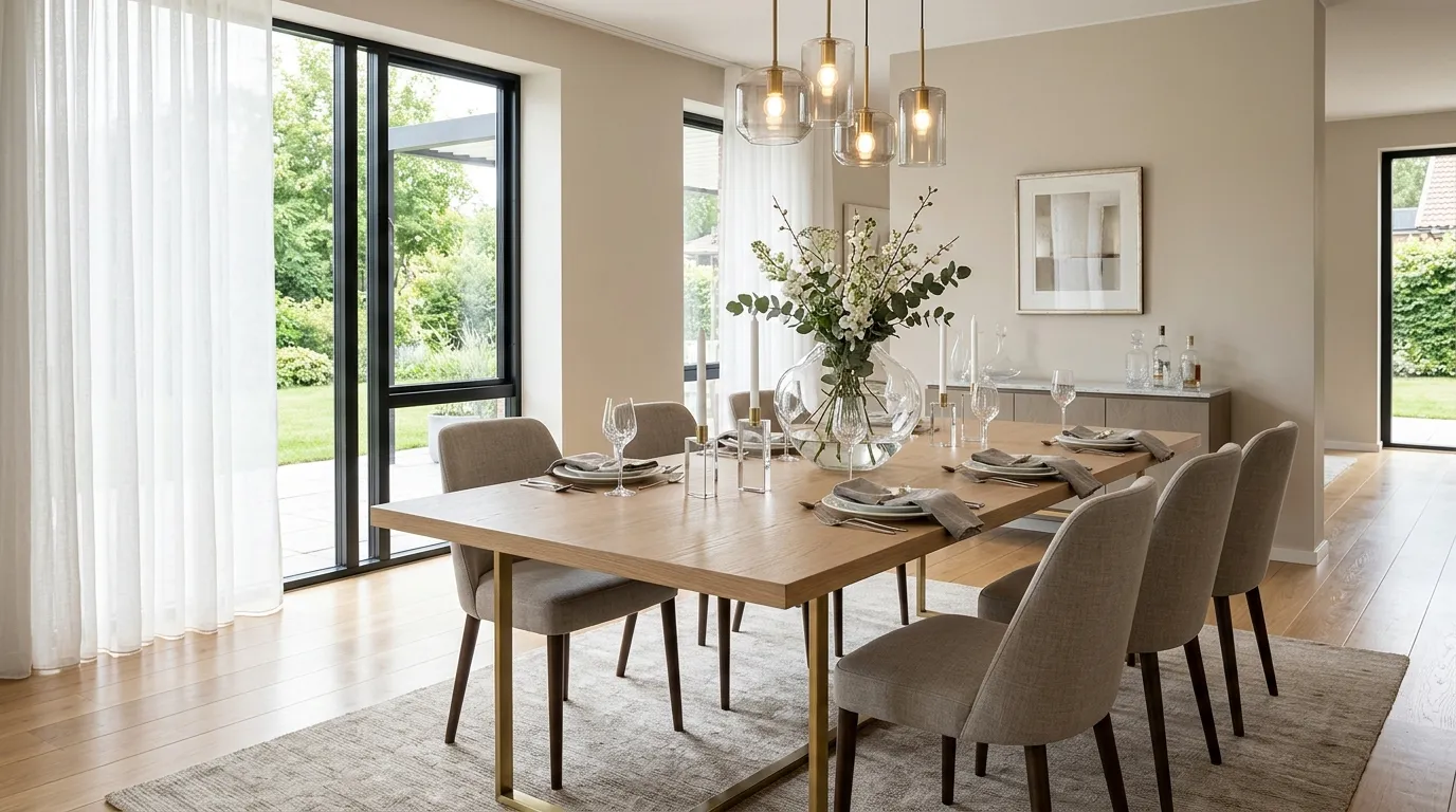 dining room ideas Glass Accent Details