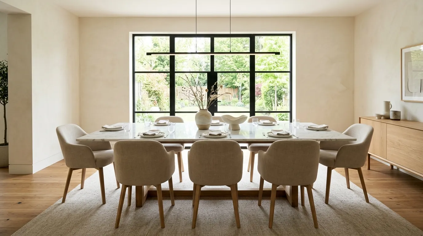 dining room ideas Marble Centerpiece