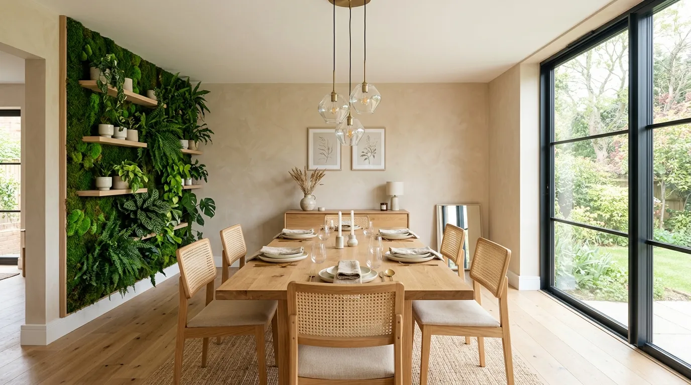 dining room wall decor ideas Greenery Wall Accent