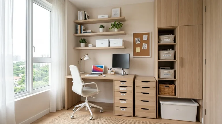 double desk home office