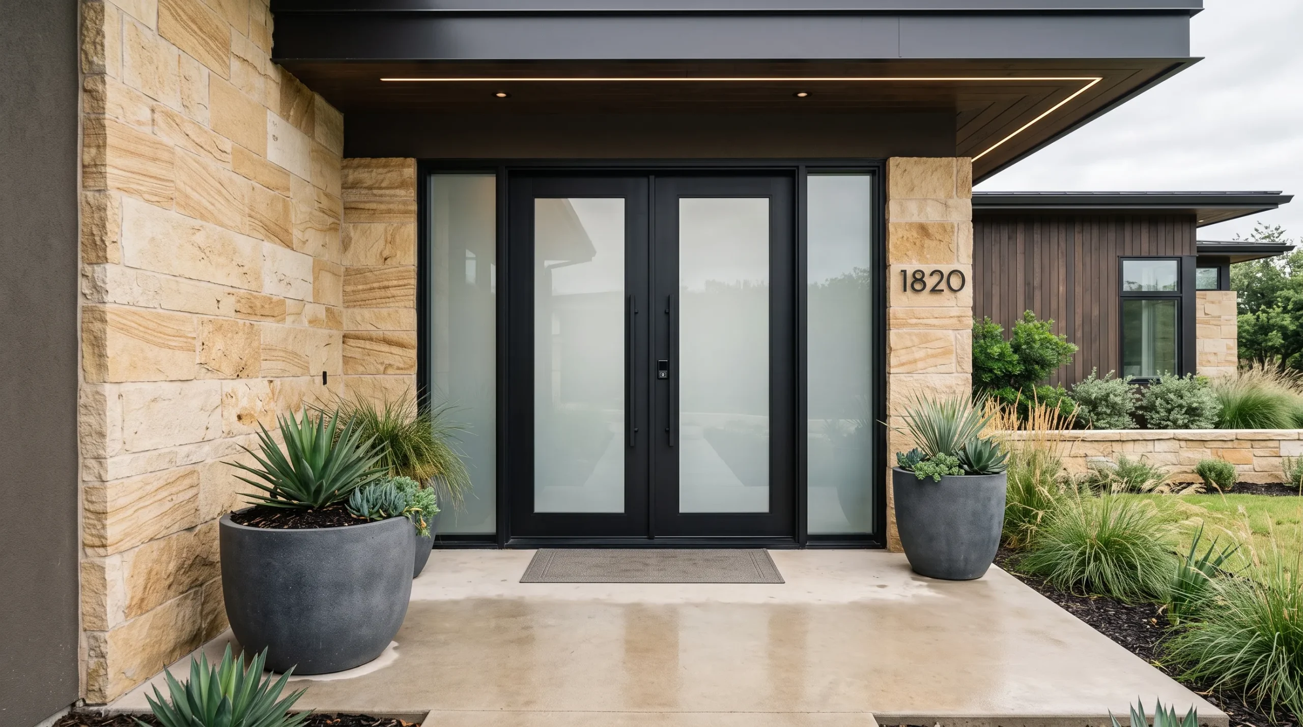 double front door ideas Matching Sidelights