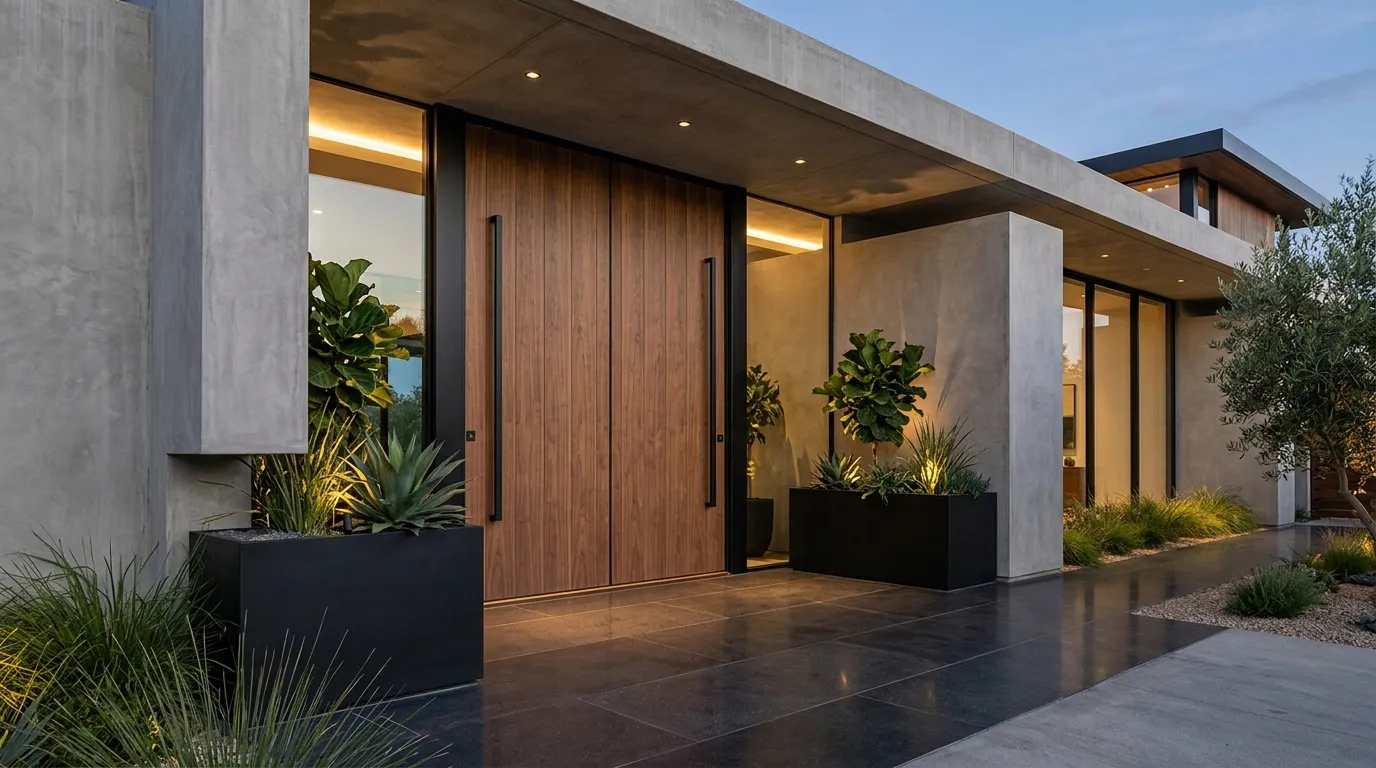 double front door ideas Pivot Door Style