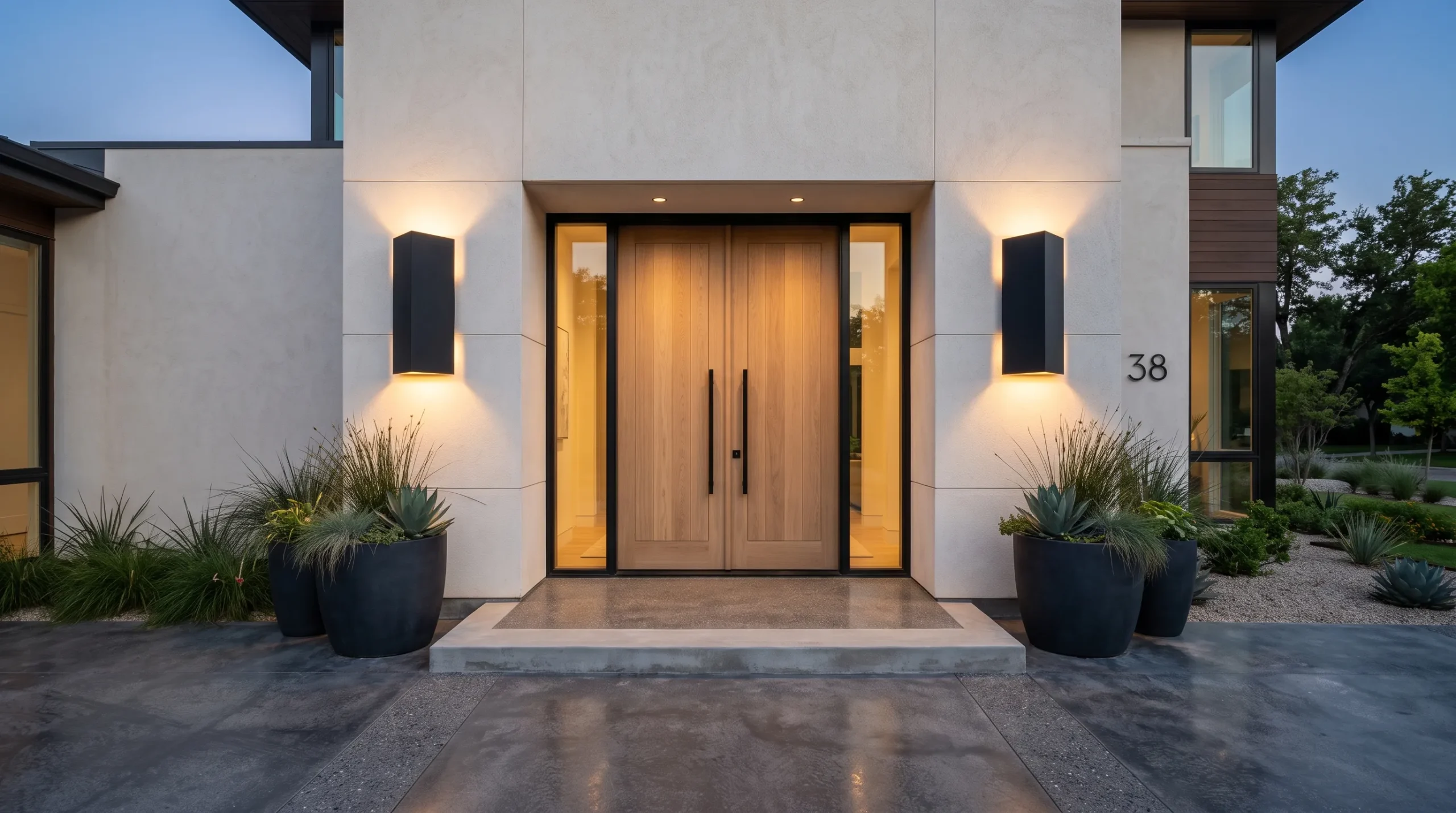 double front door ideas Statement Lighting