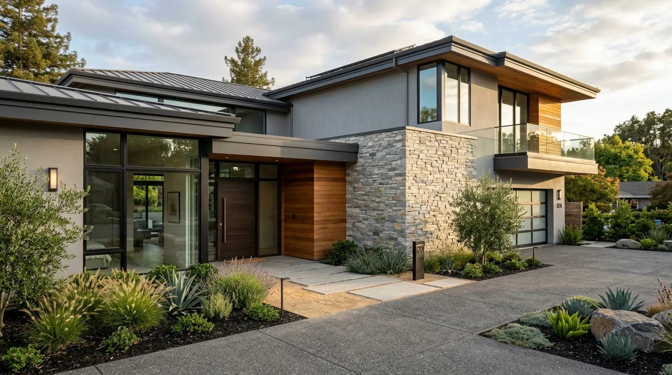 exterior house colors ideas Coordinated Color Layers