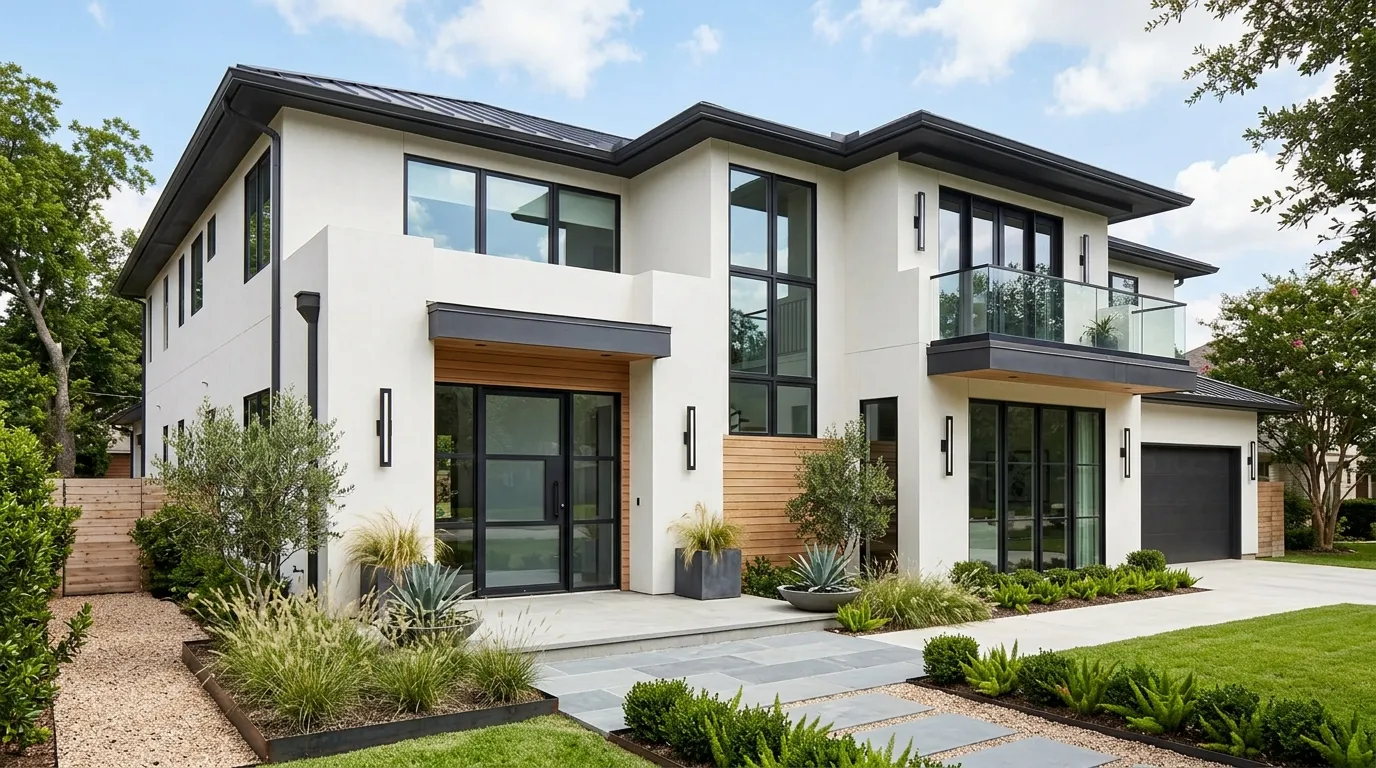 exterior house colors ideas Dark Trim Accents
