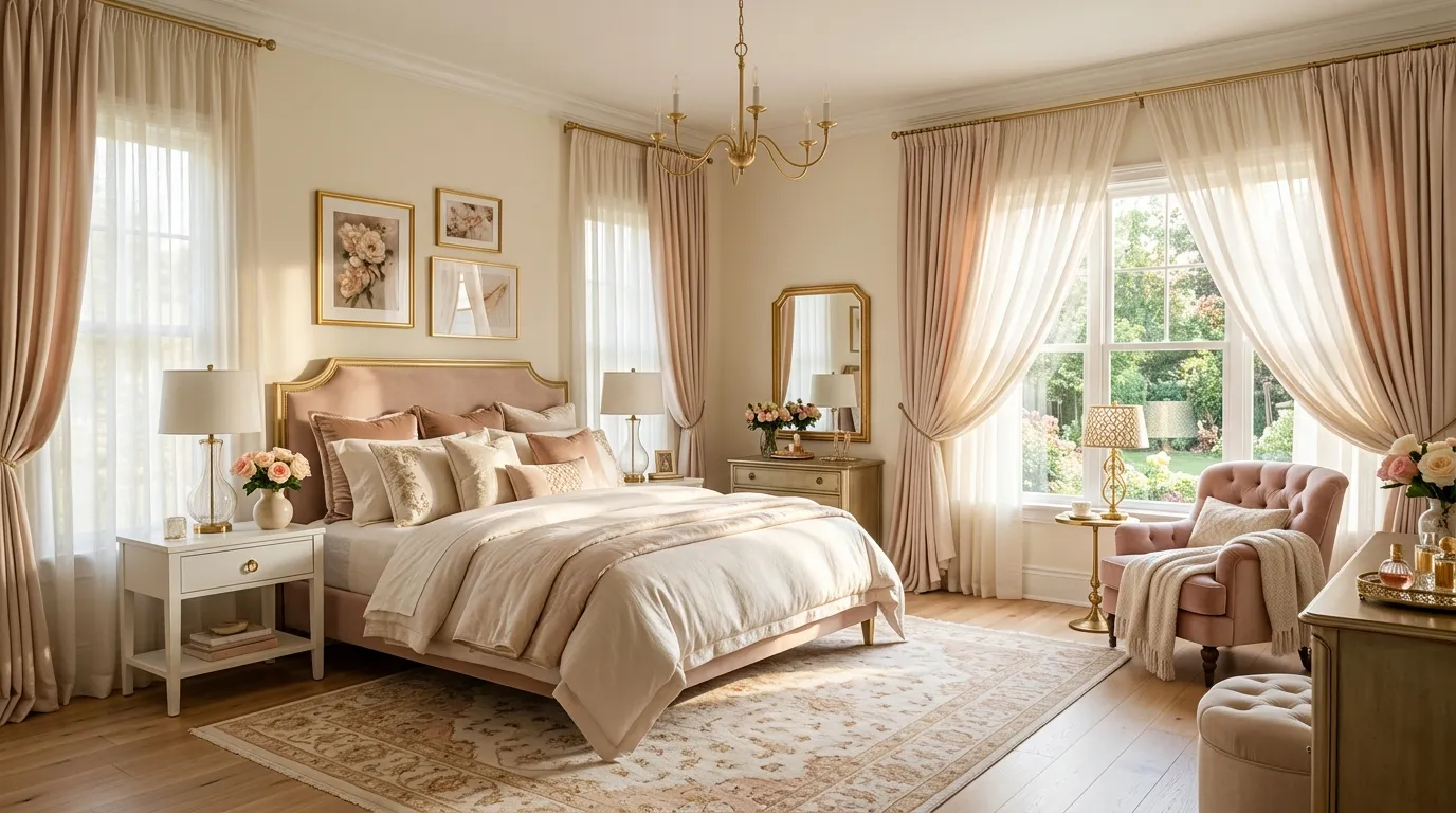 feminine bedroom design