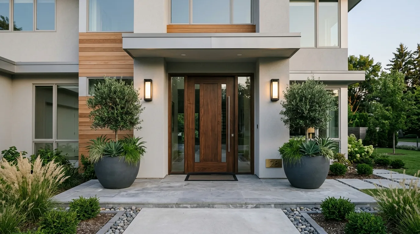 front door ideas entrance Symmetrical Styling