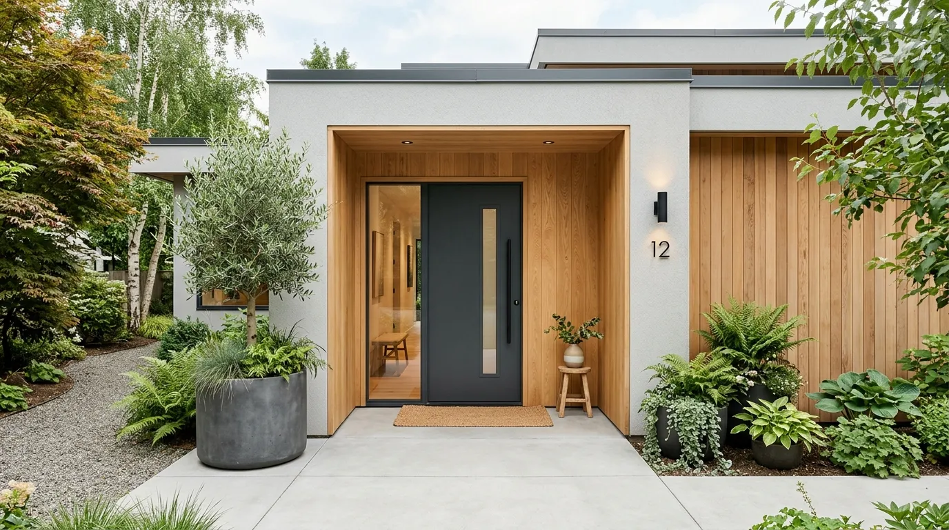 front door ideas entrance Warm Wood Details
