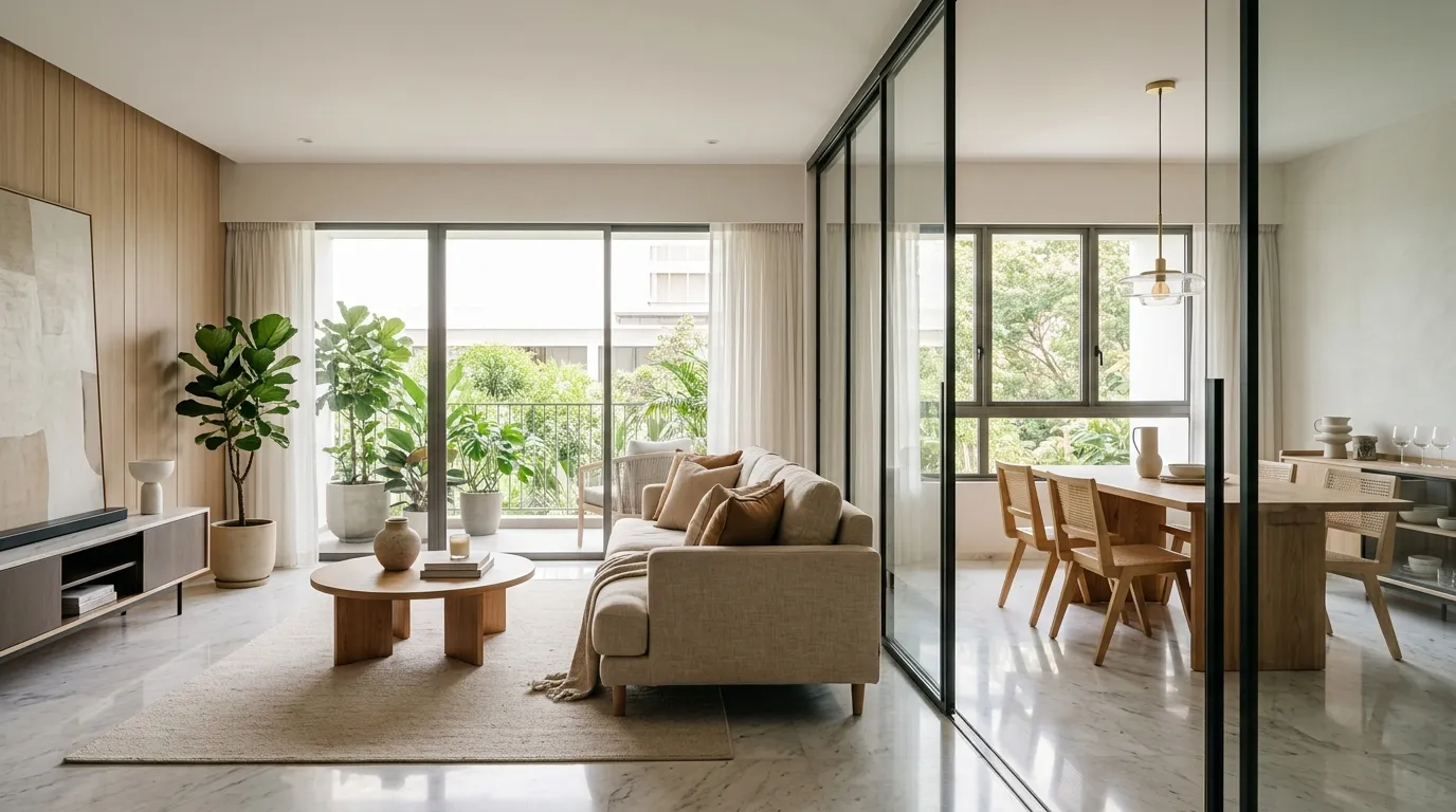 glass partition ideas Floor-to-Ceiling Panels