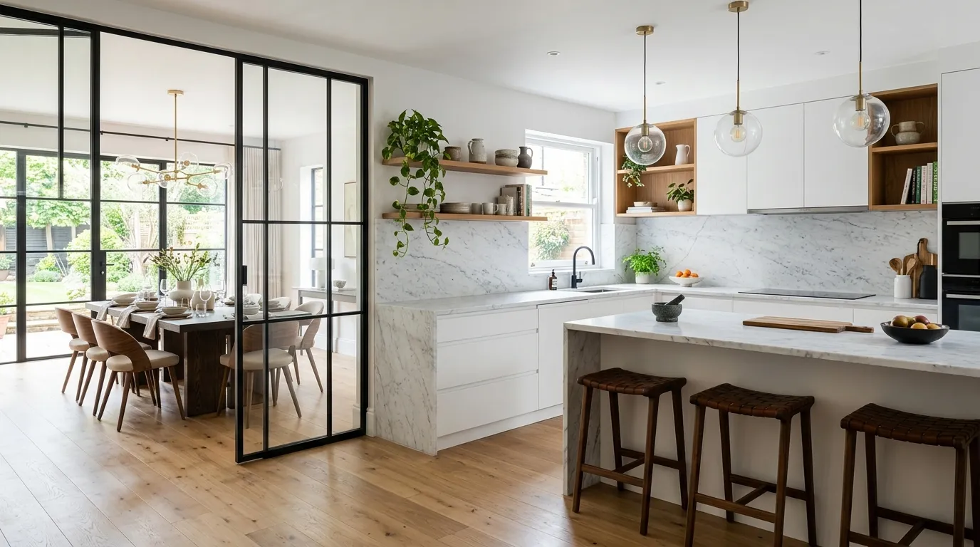 glass partition ideas Kitchen Glass Walls