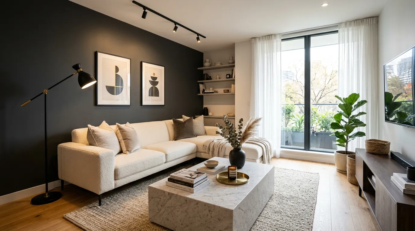 gorgeous living room paint colors Deep Accent Walls