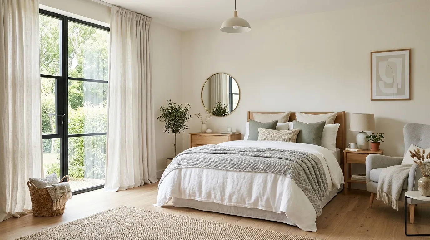 guest room decorating ideas on a budget Textured Window Treatments