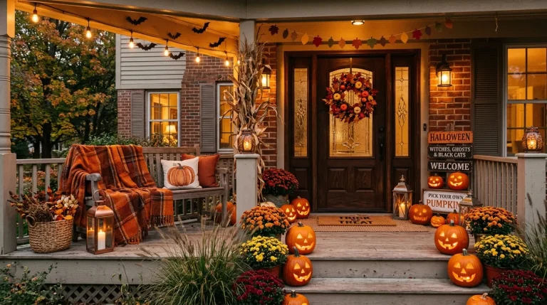 halloween front porch decor