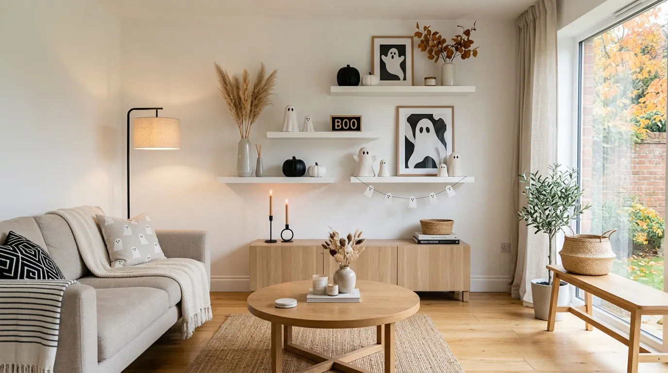 halloween party ideas Ghostly Minimal Decor