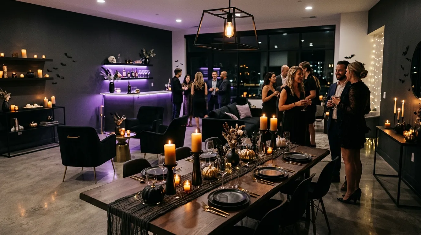 halloween party ideas Moody Lighting Layers