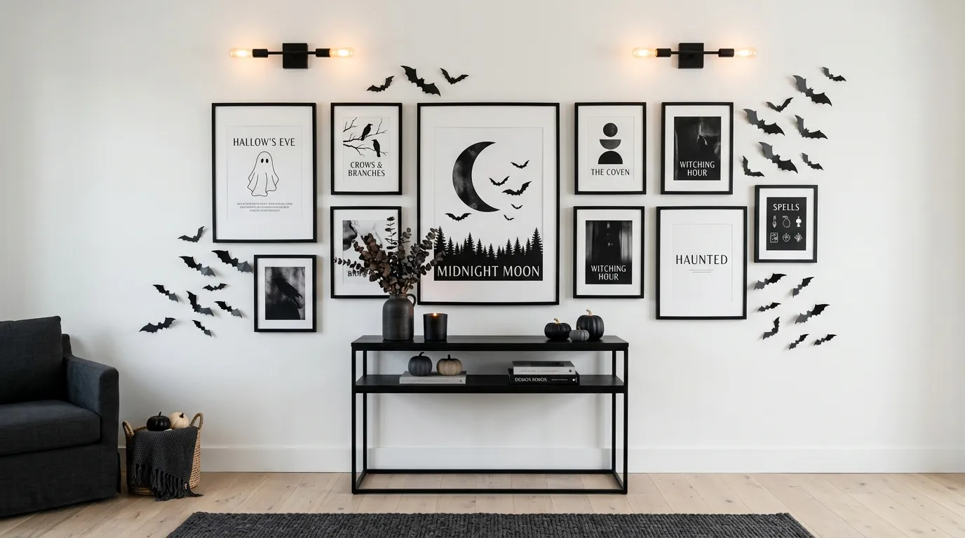 Halloween room decor Bat Gallery Wall