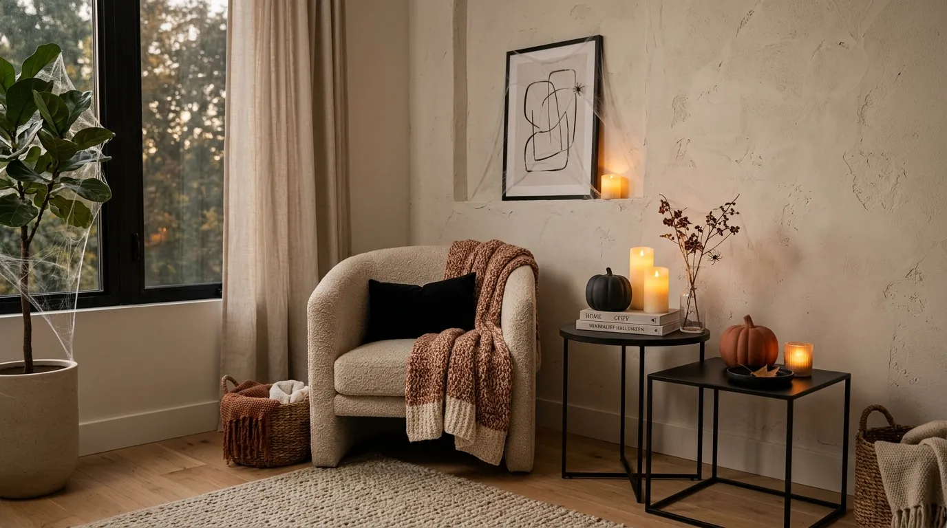 Halloween room decor Glowing Candle Corners
