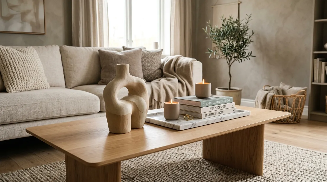 how to style a modern coffee table Sculptural Objects