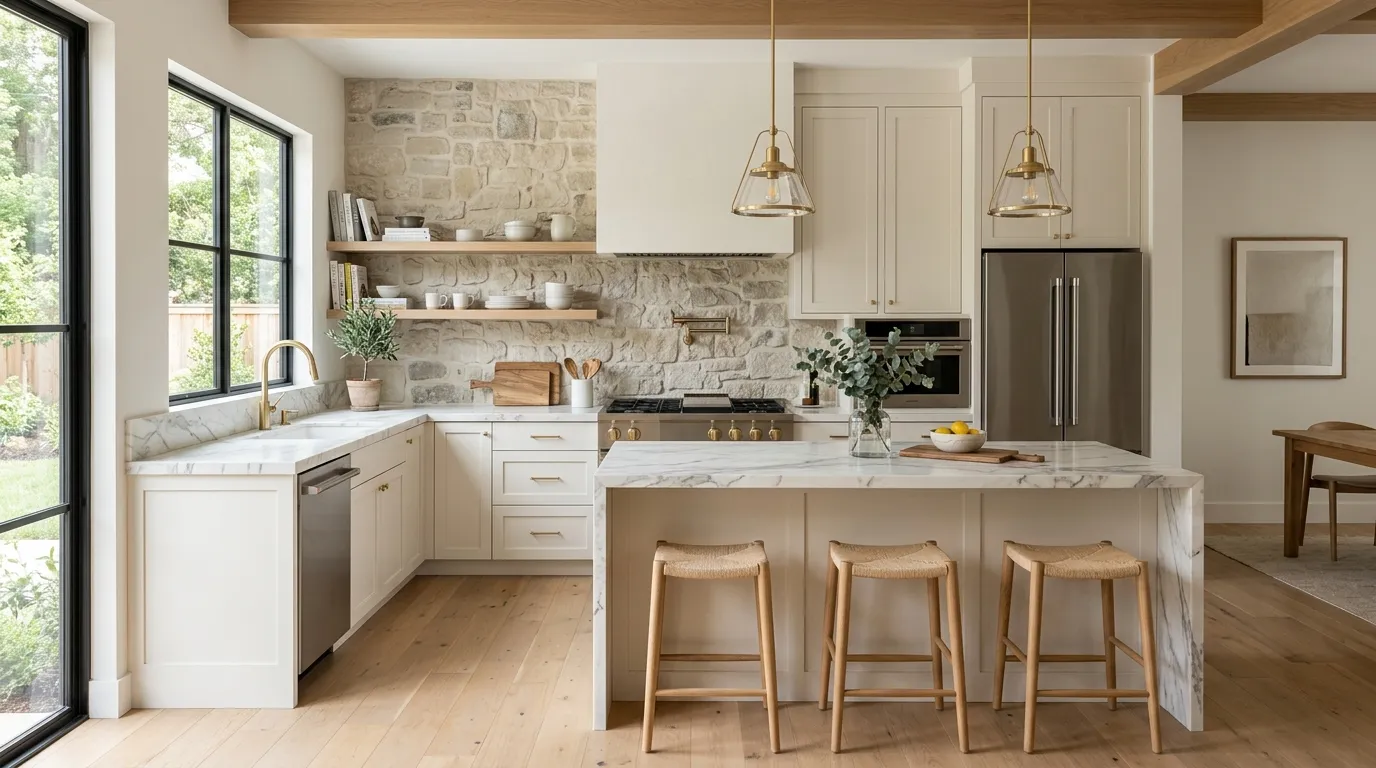 kitchen inspiration Textured Backsplash