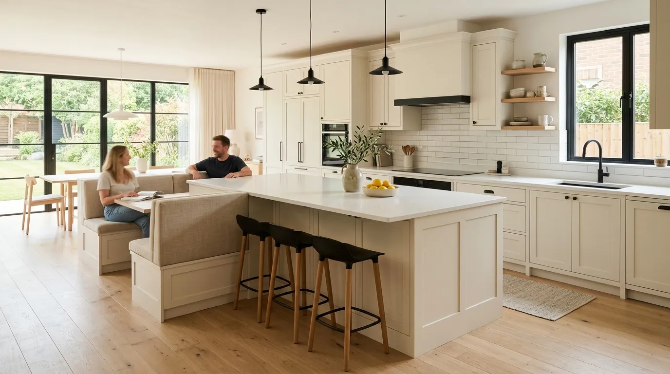 kitchen island inspiration Built-In Seating