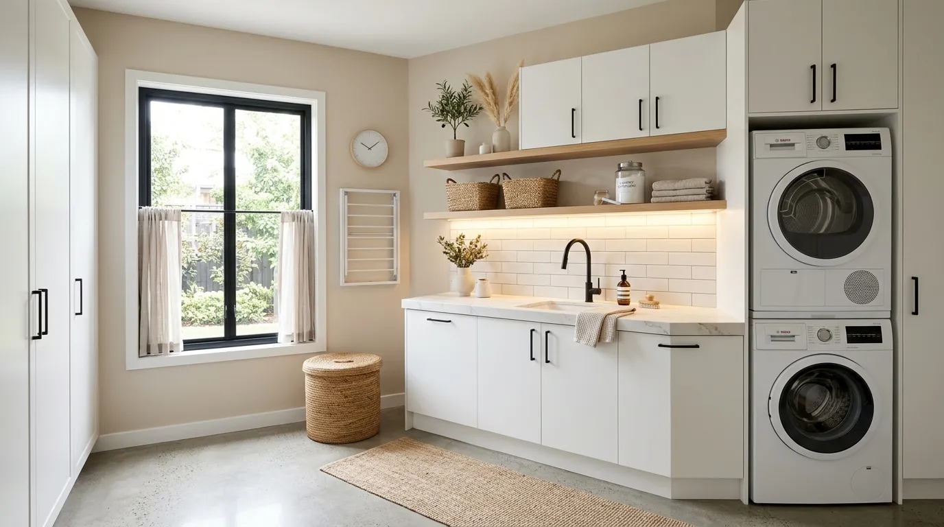 laundry room makeover on a budget Under-Cabinet Lighting